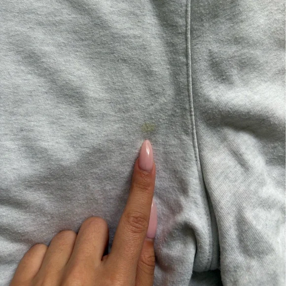 Aritzia Community Straight Hi Rise Sweatpant (Heather Cloud White) - Picture 5 of 9